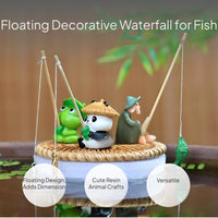 Buoyant Fishing Animal Resin Decor for Water Habitats