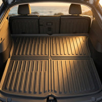 Waterproof Custom Fit Trunk Mat Non-Slip Surface TPE Cargo Liner Easy to Clean Full Trunk Protector Mat Deep Channel Design for Pet Owners