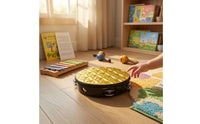 Tambourine Handheld Tambourine with Metal Jingling Discs Wooden Hand Drum for Kids, Young Children, Music Lessons, Classroom