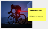 Brake-sensing LED bike tail light