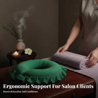 Comfortable Massage Table Face Pillow Washable Massage Table Headrest Pad Pressure Relieving for Beauticians, Students, Beauty Salon, Travel
