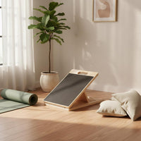 Natural Wood Finish Slant Board Sturdy Wooden Slant Board Stable Design Wooden Incline