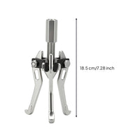 Silver-Finished Bearing Removal Tool Metal Bearing Puller Organized Portable for Mechanics, Technicians, DIYers, Automotive Repair, Workshops, Maintenance
