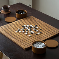 2-in-1 Solid Wood Go and Chinese Chess Board Set
