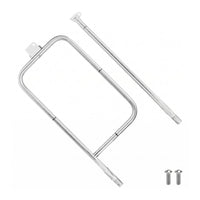 Gas Grill Burner Assembly Perforated Stainless Steel Grill Burner Uniform Heat Distribution Outdoor Cooking Gear