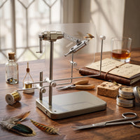 Fly Tying Workstation with Background Plate Compact Tool Smooth for Hobbyists