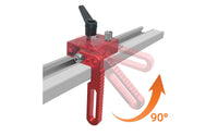 Knurled Screws Table Saw Fence Stop Threaded Mounting Points Sliding Track Stop Adjustable Backstop Positioning Guide Accurate Positioning for Woodworkers