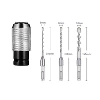 Knurled Impact Wrench Adapter with Cordless Wrench to Drill Adapter Industrial-Grade Bit Holder Heavy-Duty for Mechanics
