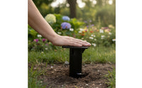 Umbrella Base with Locking Fins Stable Umbrella Ground Stake Rust-Resistant Hardware for Cafe