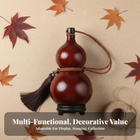 Natural Gourd Beverage Bottle With Carrying Cord Antique Design Gourd Bottle Portable Spirits Calabash Good Luck Symbol Home