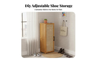 Space-Saving Shoe Cabinet with Door Dustproof Design Multi-Layer Shoe Cabinet Large Capacity Home Furniture Easy Assembly for Apartment Dwellers, Homeowners, Entryway, Dorm Room, Hallway, Bedroom