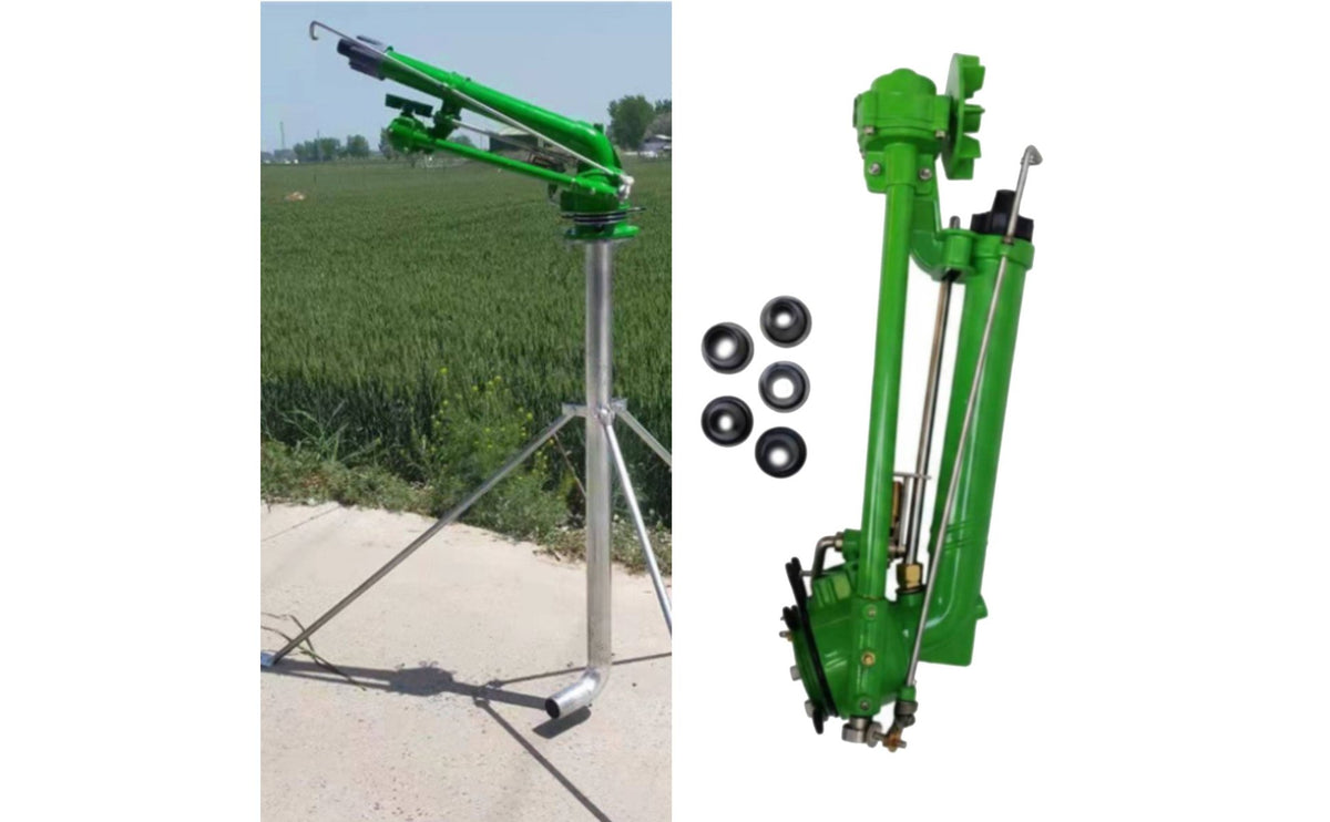 High-Power Sprinkler High Pressure Agricultural Irrigation Nozzle Heavy Duty 360 Degree Adjustable Sprinkler for Orchard
