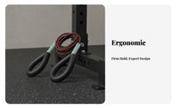 Resistance Training Rope High Strength Training Pull Rope Portable & Lightweight Elastic Bungee Cord with Handles for Athletes, Home Gym