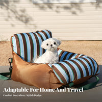 Warm Dog Car Booster Seat Multi-Functional Dog Car Seat Multifunctional Use for Travelers, Road Trips, Outdoor, Home