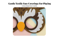 Elastic Strap fabric creature Halfface covering Easy to Wear Role-Play prop universal size Costume Accessory Lightweight for Children, Preschoolers, Storytelling sessions, School events, Birthday Parties, Photo Shoots