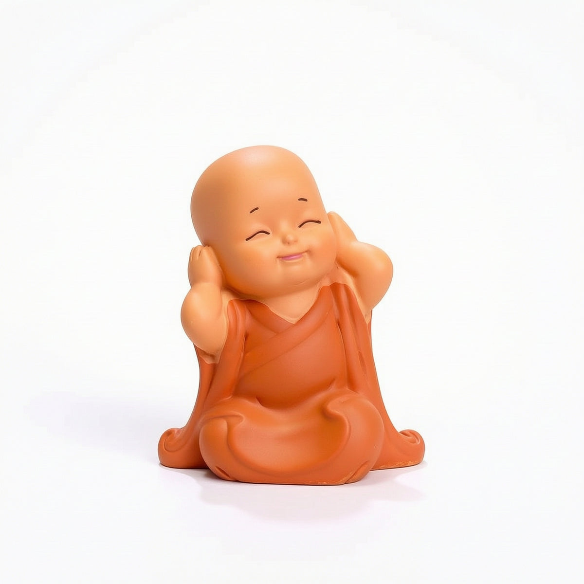 Zen Baby Monk Figurine Cute Little Monk Statue Miniature Ornament Decorative for Desk, Home, Office, Tea Tray