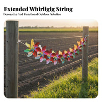 10 Pieces Reflective Avian Discourager String Humane Pinwheel Banner Avian Discourager Pinwheel Easy Installation for Gardeners