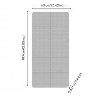 Portable Exercise Mat with Storage Bag Cushioned Foldable Exercise Mat Thick Lightweight for Office