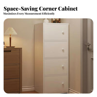 Dust-Proof with Doors Tall Narrow Cabinet Space-Saving Narrow Multi-Level Locker Large Capacity Household Storage Versatile Use for Small Apartment Dwellers, Homeowners, Families, Living Room, Corner Areas, Hallway, Home Office