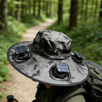 Hat with Solar Fans Cooling Headwear Breathable for Fishing, Anglers, Hikers