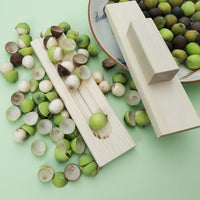 Non-Slip Grip Wooden Lotus Sheller Efficient Lotus Sheller