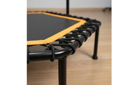 Easy Assembly Hexagonal Trampoline with Handle Heavy Duty Steel Frame 45 Inch Exercise Trampoline High Weight Capacity Rebounder Silent Operation for Outdoor