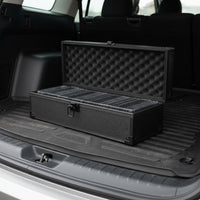 Portable Aluminum Card Slab Case Shockproof Trading Card Carrying Case Lockable Latch for Collectors, Travel