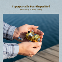 Mini Ice Fishing Rod, Portable Pen Fishing Pole, Outdoor Fun