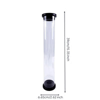 Cylindrical Clear Plastic Shuttlecock Tube Round-Topped Badminton Shuttlecock Tube Simple Shuttlecock Carry Case Portable