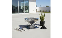Foldable Adjustable Height Camp Grill Rust-Resistant Outdoor Cooking for Campers