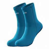 Long-Lasting Construction 3mm Neoprene Dive Socks Quick-Dry Anti-Slip Thermal Socks Wear-Resistant Thermal Swim Booties Barefoot Feel for Snorkelers