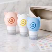 Donut Silicone Travel Dispenser Bottle Set for Lotions and Cosmetics