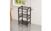 Garden Tool Organizer Heavy-Duty Tool Storage Rack with Hooks Multi-Tier Broom and Holder for Gardeners, Homeowners