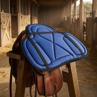 Tourist Saddle Pad  Padded Quilted Saddle Pad Securing Straps