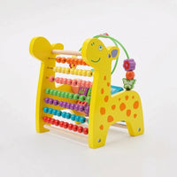 Wooden Deer with Bead Maze Educational Bead Maze Hands-on for Classroom