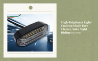 Universal 12V LED Turn Signal Light, Waterproof for Bikes
