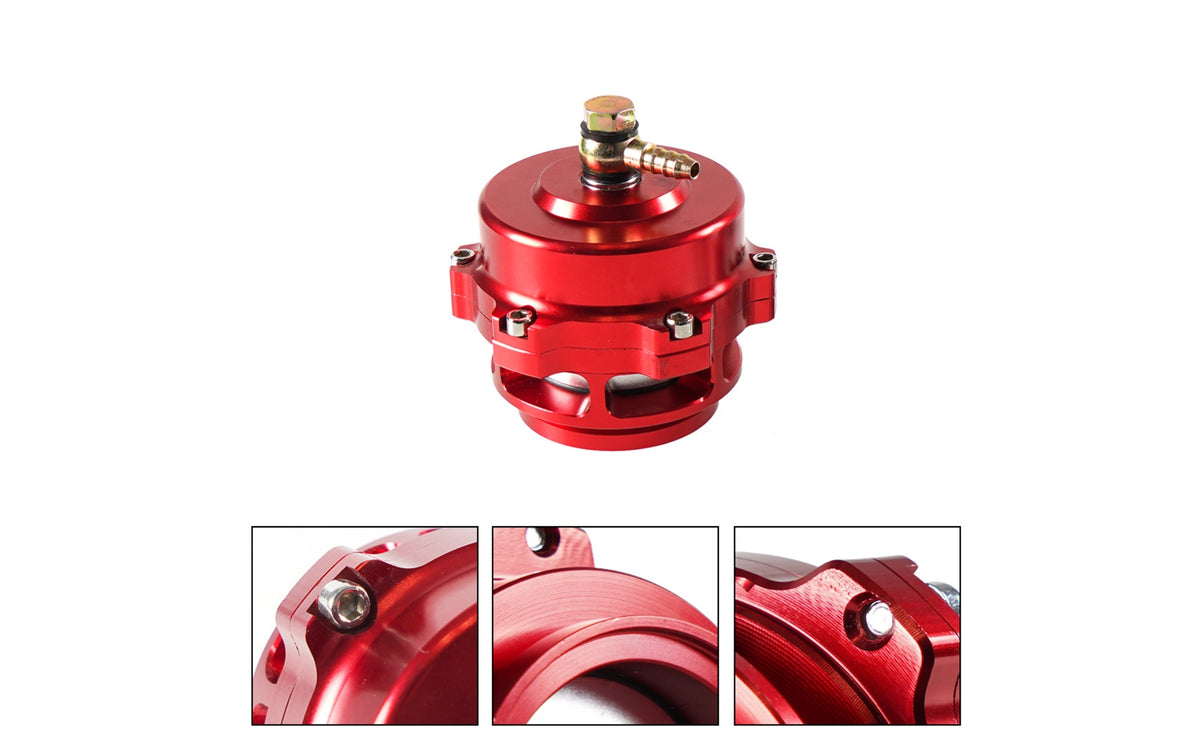 Turbocharged Turbo Blow-off Valve Kit Aluminum Blow-off Valve with Flange Performance BOV Adapter for Car Enthusiasts, Mechanics, Custom Builds