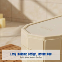 Foldable Bathtub, PVC Insulated Soaking Tub, Quick Setup, Home Spa