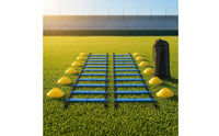 Agility Ladder Training Kit Flat-Rung Speed Ladder with Cones Disc Cone for Coaches, Families