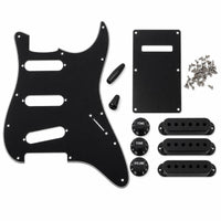 Pickguard Kit Pre-Drilled Guitar Pickguard with Knobs Parts for Guitarists, Luthier