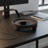 Antivibration-Dampening Aura Studio Stand Minimalist Design Harman Kardon Speaker Stand Sturdy Build Desktop Speaker Holder for Office, Home