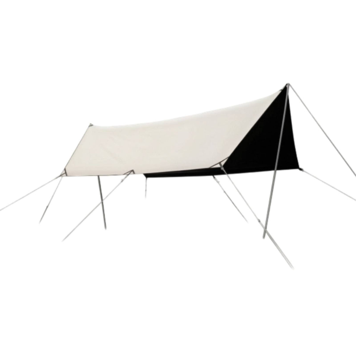 Camping Canopy with Poles Multi-Functional Camping Tarp Easy to Set up Rain Cover for Campers