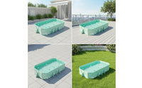Foldable Pool Rectangular Non-Inflatable Pool for Family, Young Children, Backyard, Garden, Patio