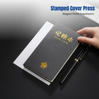 A6 Account Book, Portable Notebook, Daily Expense & Income Ledger, Financial Log, Business & Home, Multi-Color, Vintage Design