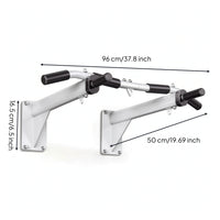 Wall-Mounted Pull-up Bar Indoor Pull-up Bar with Padded Grips Steel Exercise Equipment for Adults