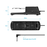 Polarity Invert Switch Sustain Pedal Non-Slip Design Universal Keyboard Sustain Pedal Long-Lasting Metal Construction Musical Instrument Accessory Weighted for Keyboardists, Musicians, Home Practice, Stage Performance, Studio Recording