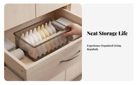 3 Pieces Underwear Organizer Set Decluttering Household Storage Stackable