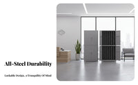 Lockable Wall-Mounted Lockbox Large Capacity Multi-Door Physical Locker Easy Management Locking Cabinet Long-Lasting for Property Managers, Car Dealership Employees, Business Owners, Real Estate Estate Agency, School, Warehouse, Workshop