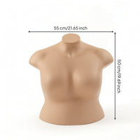 Female Torso Mannequin Decapitated Clothing Display Torso Armless Dress Form for Photographers, Boutique