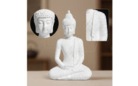 Meditating Buddha Statue Resin Buddhist Figurine Small Mini Buddha Statue Minimalist for Buddhists, Meditators, Meditation Corner, Altar, Tea Room, Entryway